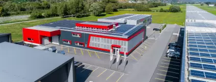 Lugaia Firmengebäude in Raron