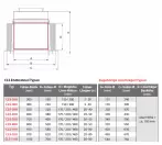 Grössentabelle Endlosfolien und zugehörige Linerträger